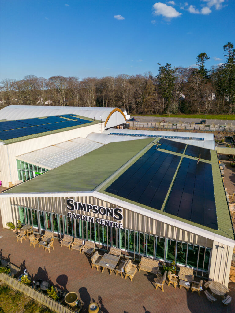 The new solar panels installed at Simpsons Inverness 