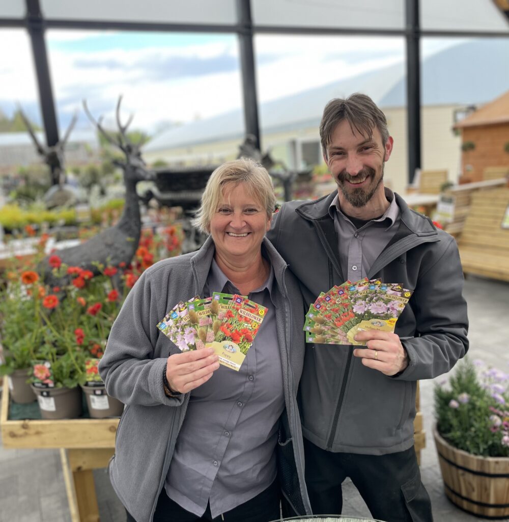 The team at Simpsons with the free seed packets
