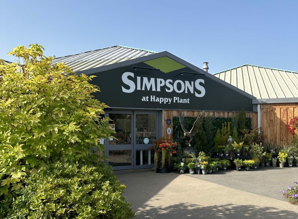 Simpsons garden centre entrance at Mintlaw, Aberdeenshire